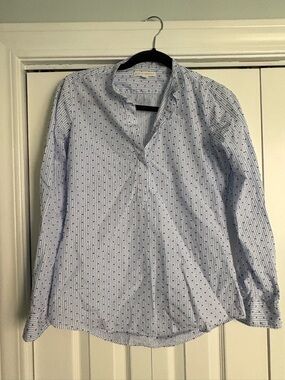 Ann Mashburn Cotton Striped Top Size Small